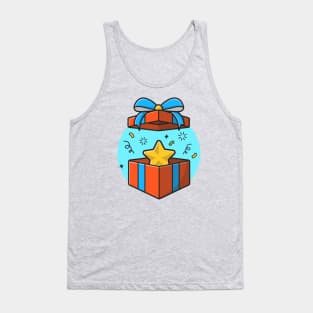 Gift Box With Star Tank Top